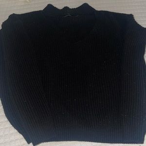 Missguided black cut out sweater